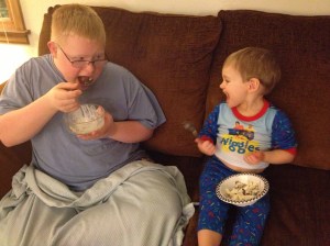 My brother and Keilan...just two of the "kids" that make my life sweet!